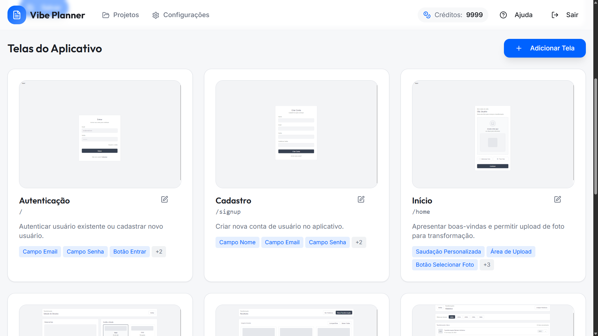 VibePlanner — planejador de aplicativos com IA