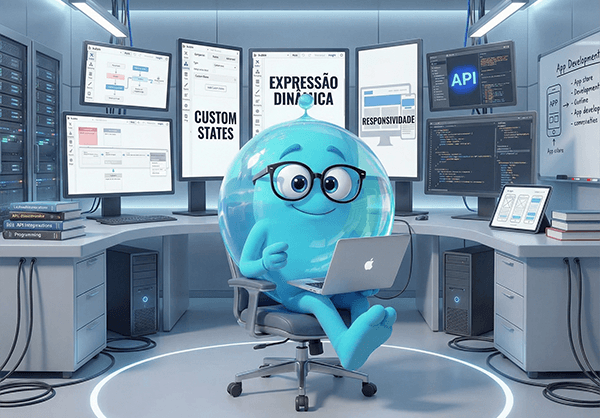 Personagem Bubble começando