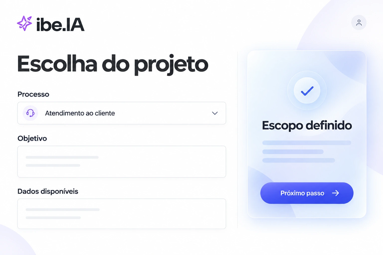 Escolhemos o projeto