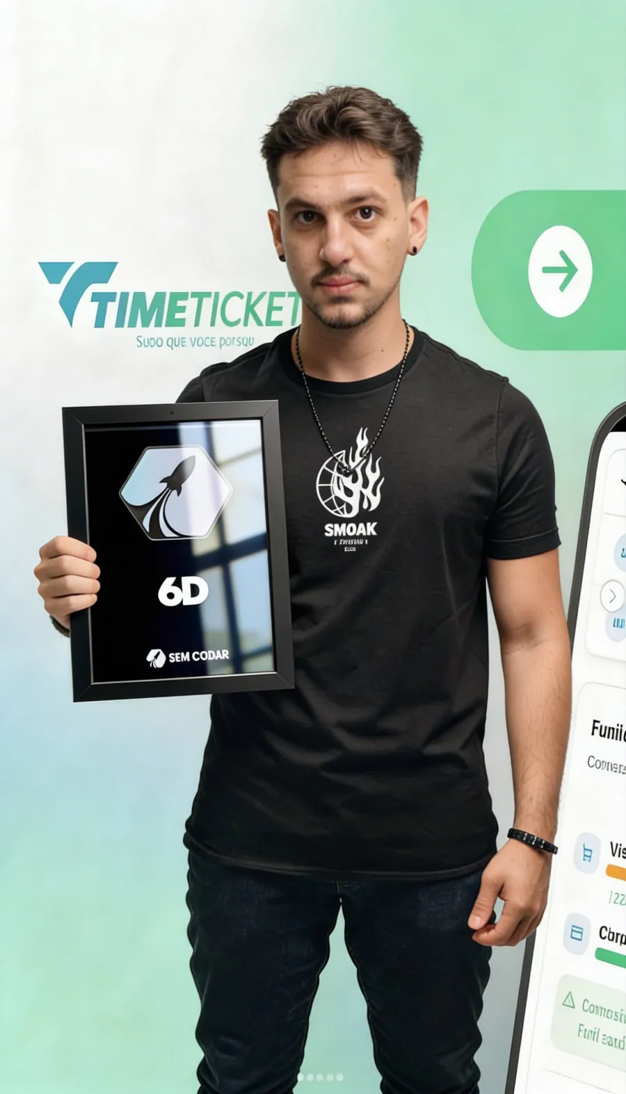 Guilherme, criador do TimeTicket