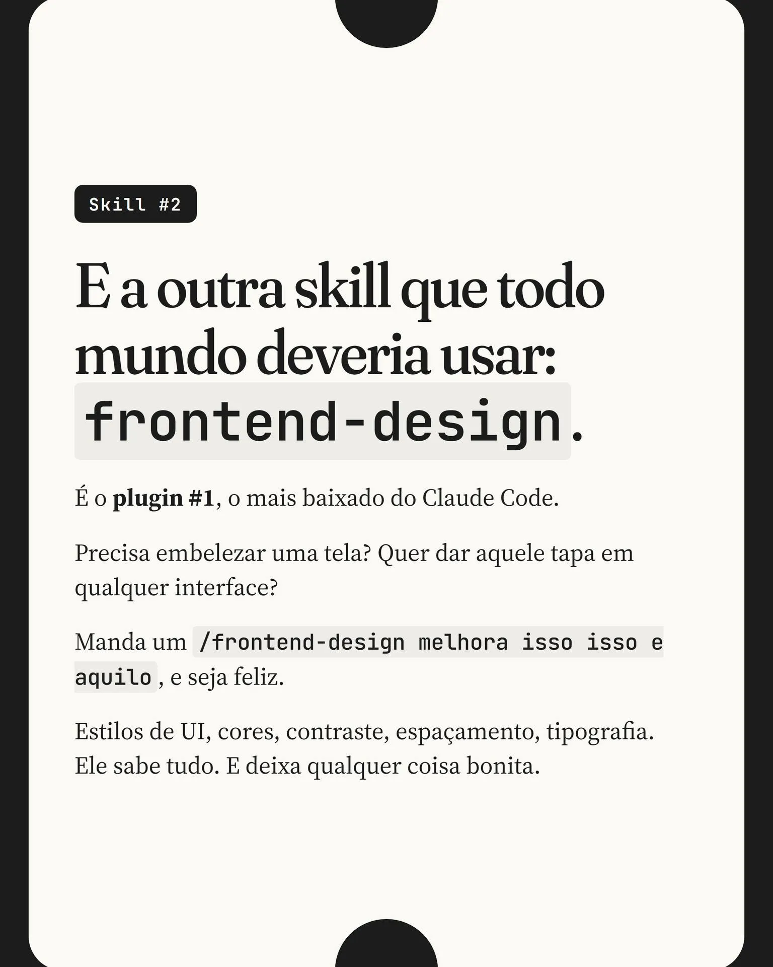 Carrossel "2 skills" — slide 6