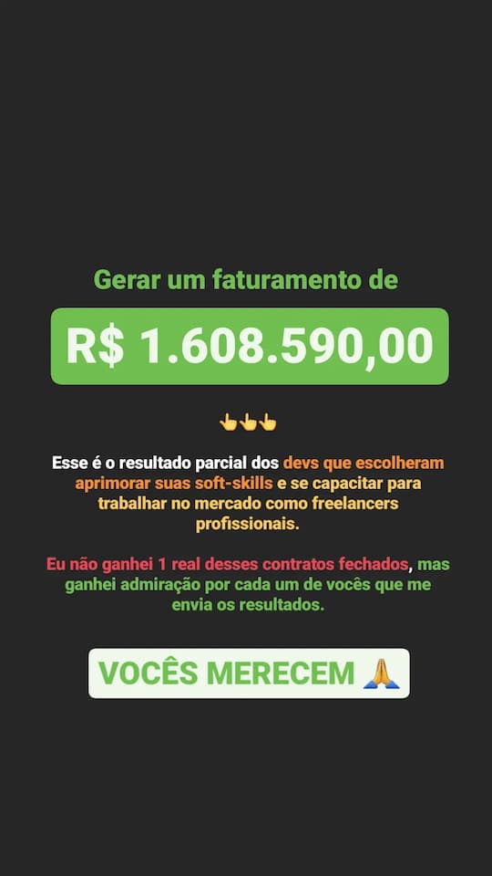 Depoimento de aluno do Tech 12K